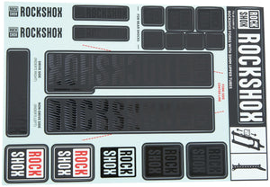 Rockshox decor set decal set stealth