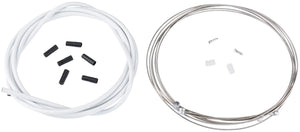 Contec remkabelset stop+ ct brake cable set stop+ steel fr+rear compl white