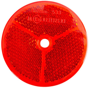 Busch + müller reflector b m rear reflector plastic 61mm,red
