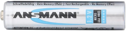 Ansmann batterijen nimh accu micro aaa 800 mah - 4 stuks