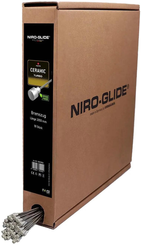 Niro-glide bremsinnenzug turbo niro glide ceramic turbo brake cables pear tip 205