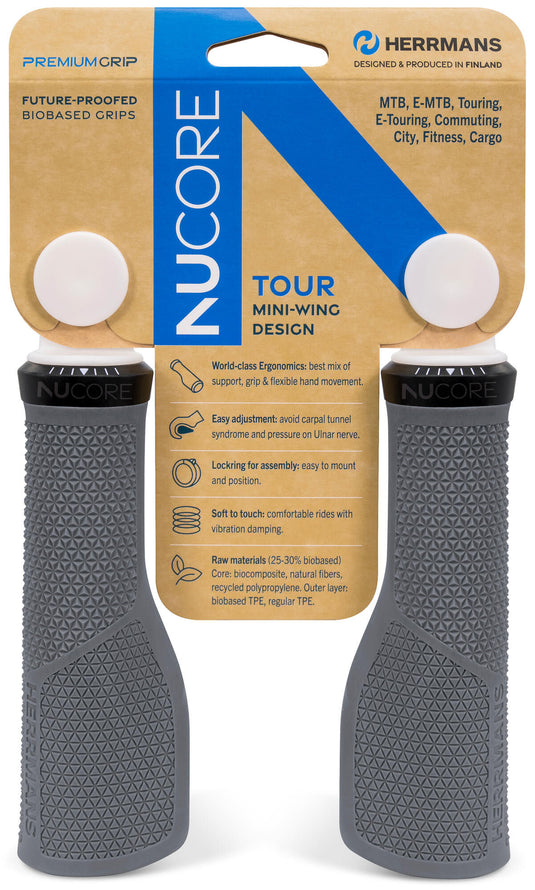 Herrmans nucore tour handvat grip herramns nucore tour 130mm peak grey