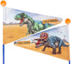 Bike fashion veiligheidsvlag safety flag t-rex world
