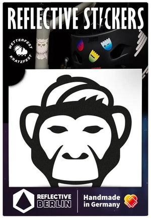 Reflective berlin reflex-sticker decals ref.sticker ref.berlin monkey black