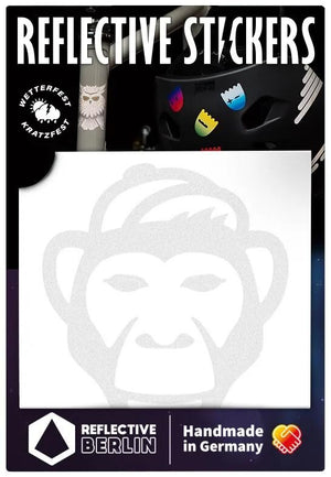 Reflective berlin reflex-sticker decals ref.sticker ref.berlin monkey white