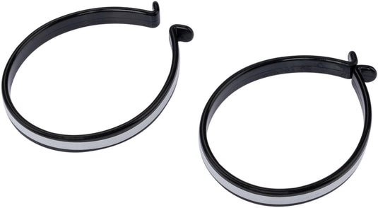 Contec broekklem tweezers ct trouser clip pair w. reflective stripes, black