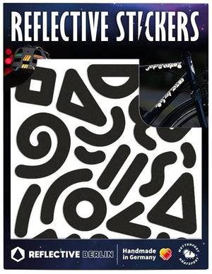 Reflective berlin reflex-sticker shapes ref.sticker ref.berlin doodle black