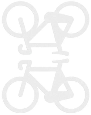 Reflective berlin reflex-sticker decals refl.strip refl.berlin decals bike white