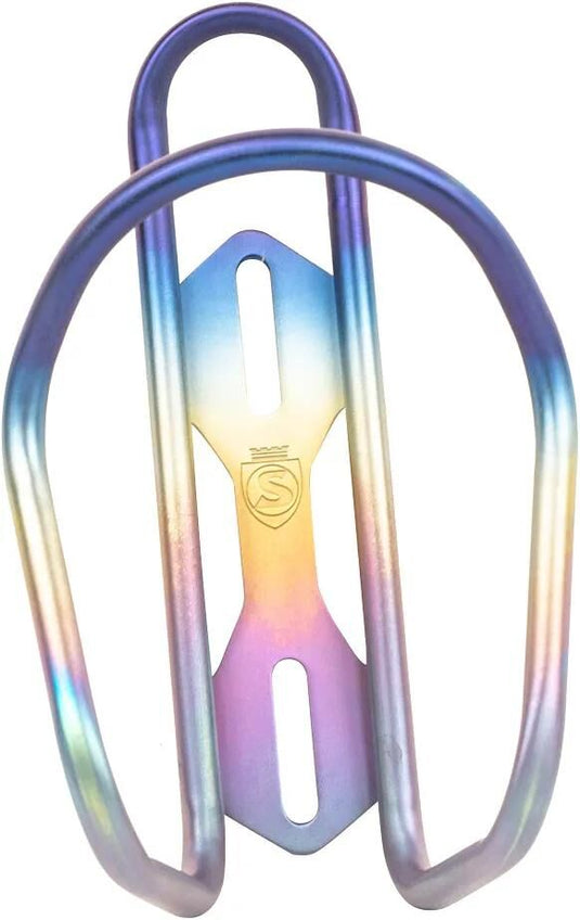 Silca trinkflaschenhalter anodized titanium ti bot.cage anod.tit. rainbow
