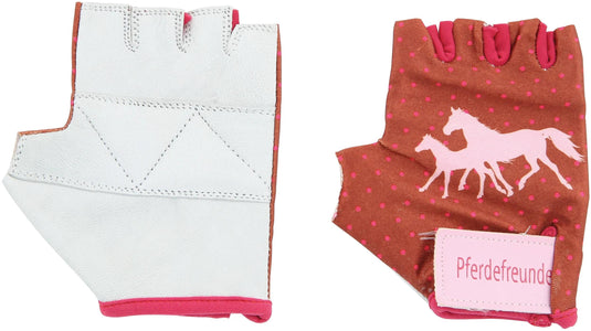 Bike fashion kinderhandschuh pferdefreunde kids gloves horsesfriends size 4