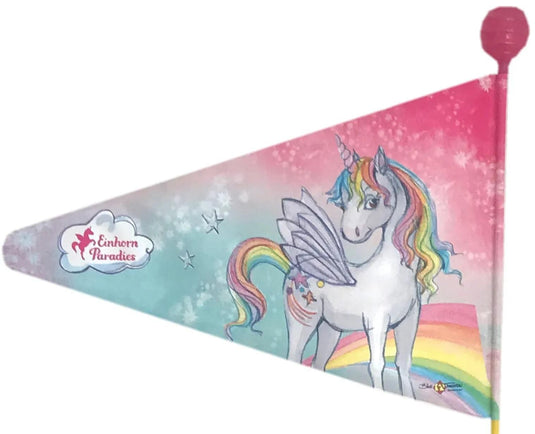 Bike fashion sicherheitswimpel safety flag einhorn paradies