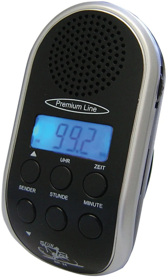 Security plus fahrradradio br24 bike radio br24 anth. silver