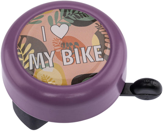 Reich fietsbel i love my bike rich motif bell i love my bike purple pai