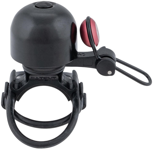 Contec fietsbel diamond bing ct mini bell diamond bing, black red, uni