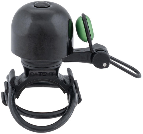 Contec fietsbel diamond bing ct mini bell diamond bing, black green, uni