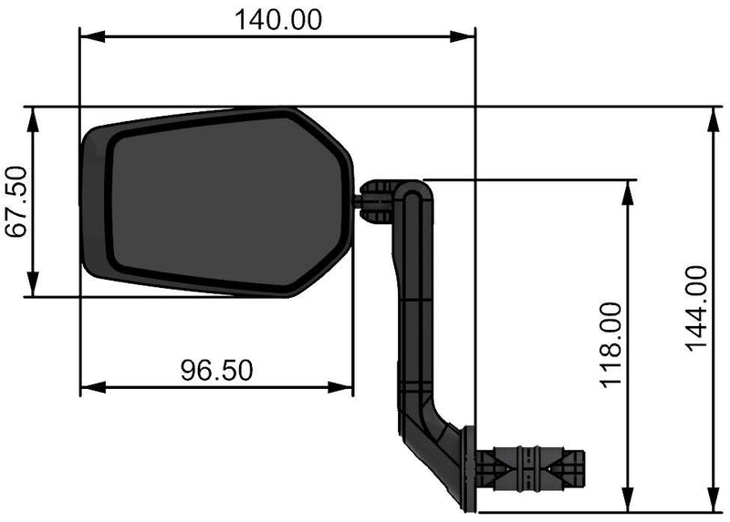 Load image into Gallery viewer, Contec achteruitkijkspiegel e-view evo ct rear-view mirror e-vie evo m m.dazz lens
