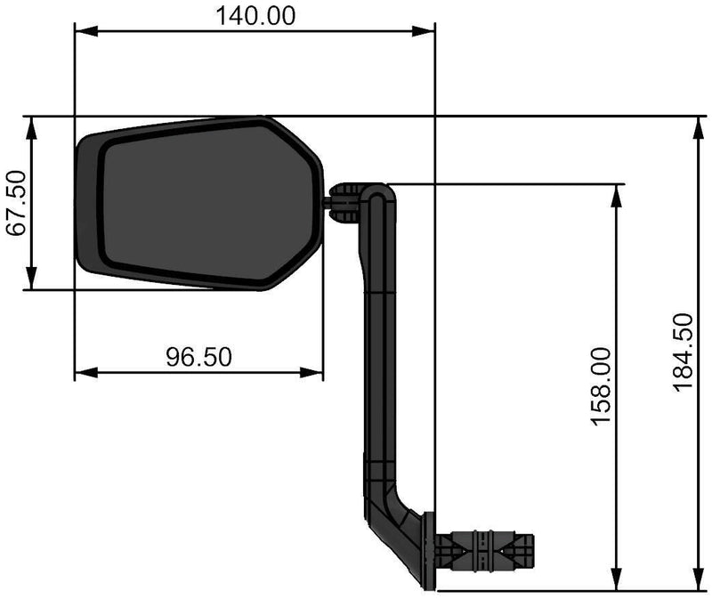 Load image into Gallery viewer, Contec achteruitkijkspiegel e-view evo ct rear-view mirror e-vie evo l m.dazz lens

