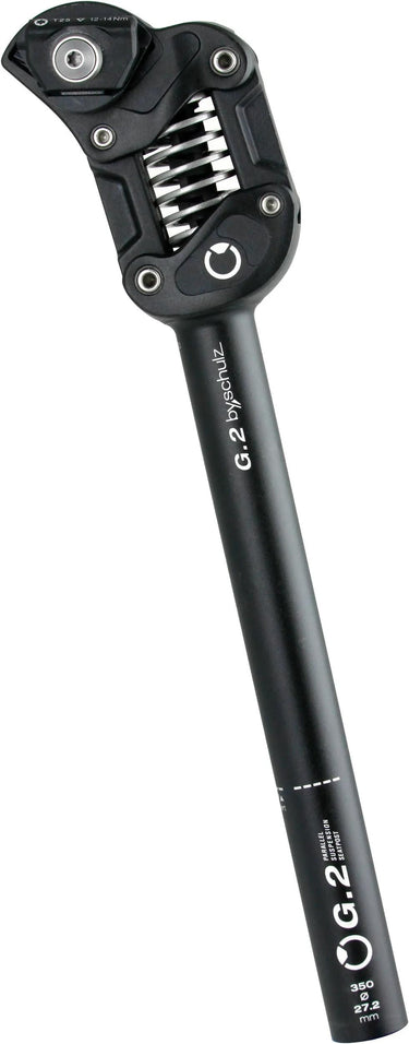 By,schulz zadelpen g.2 st 31.6mm 350mm extra hard zwart