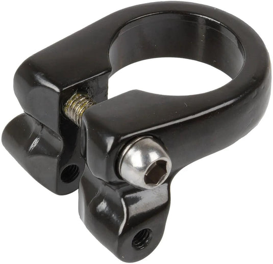 M-wave zadelpenklem m6 inbus 31.8 mm zwart met extra bevestigingspunt