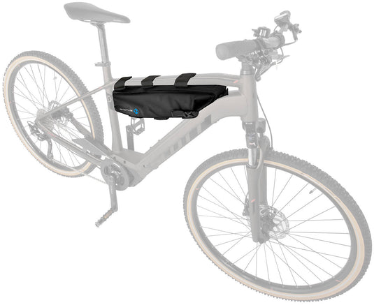 M-Wave Fietsaccuhoes Rough Ride B 59 x 13 cm polyester zwart