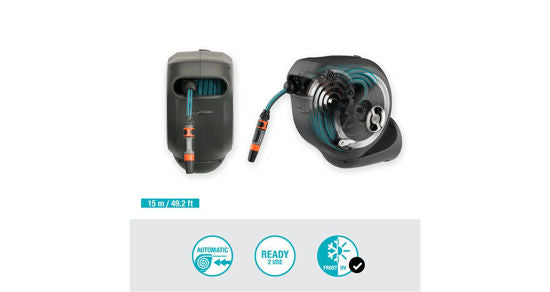 Load image into Gallery viewer, Gardena wandslangenbox 15 rollup s witte rand
