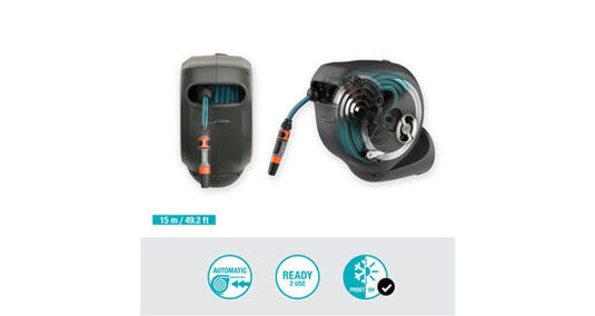 Gardena wandslangenbox 15 rollup s witte rand