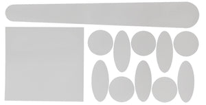 Contec achtervork- framebeschermer set full hd ct frame prot.full hd set, transparent