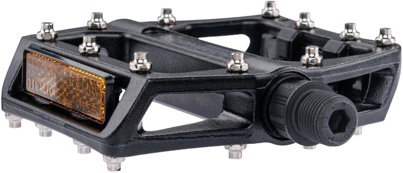 Load image into Gallery viewer, Contec pedal 2black ct pedals 2black mtb w. exchangeable pins
