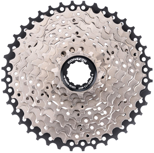Contec grad cassette tandwiel ct cas.sprocket grad 11-40t 9sp sil. black