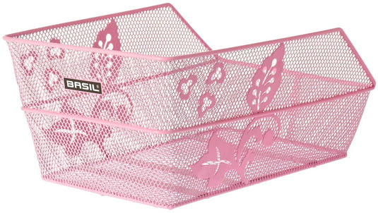 Basil Cento S FM - fietsmand - achterop - klein - inclusief bevestigingsmateriaal - roze