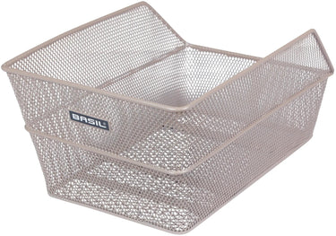 Basil fietsmand cento achtermand 24 x 38,5 x 11 cm - nude metallic