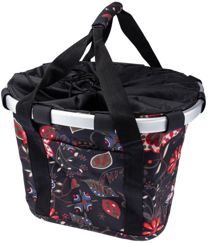 Load image into Gallery viewer, Klickfix rixen kaul shoppertas bikebasket shopping bag r k bikebasket folklore b
