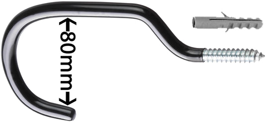 Point deckenhaken xl ceiling hook xl black silver