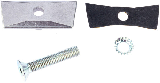 Hebie plaat middenstandaard +bout m10x55mm 69902 zilver