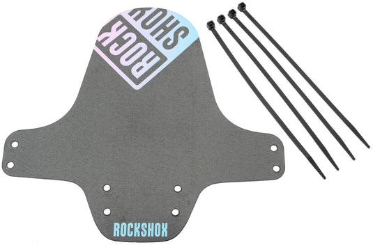 Rockshox spatlap, voorwiel fender clip-on fender rs black blue pink gradient