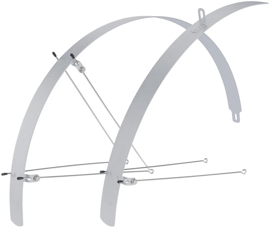 Contec schutzblech-set flat fender ct fender set flat fender 28 42mm alu silver