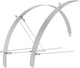 Contec spatbordset flat fender ct fender set flat fender 28 42mm alu silver
