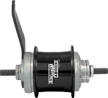 Sturmey archer getriebenabe duomatic kick-shift two-speed hub sturmey sw with back pedal 32 hole