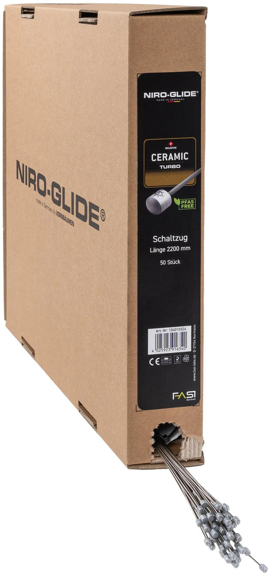 Niro-glide versnellings-binnenkabel ceramic turbo niro glide turbo gearshif g 2200mm 50pcs.carton