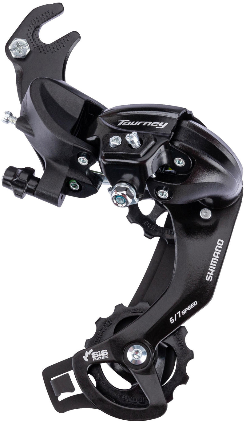 Load image into Gallery viewer, Tourney TY300 achterderailleur 6 7-speed met haak zwart
