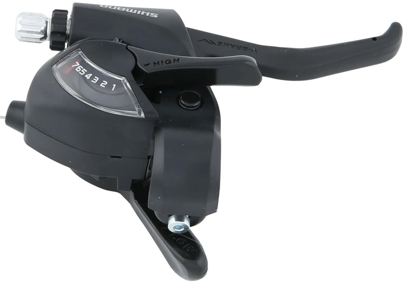 Load image into Gallery viewer, Shimano versteller (rechts) met remhendel 7 speed st-ef41 - zwart
