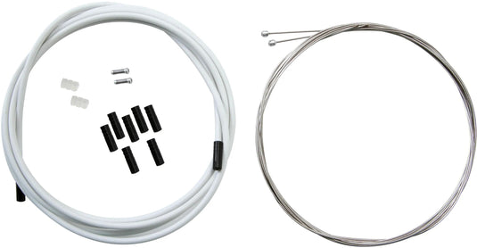 Contec schaltzug-set shift+ ct shift+ set stainless 1,1mx2275 mm white