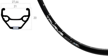 Ryde velg taurus 21 rims taurus 21 21-622 36l sw