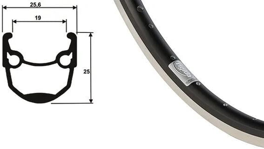 Ryde felge andra 10 rims andra 10 19-622 36l sw