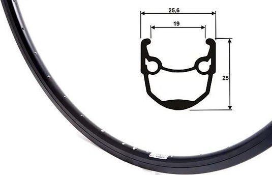 Ryde felge andra 10 rim andra 10 dv 36h 19-559 b