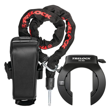 Trelock rahmenschloss-set rs 561 frame lock set 561 naz poc + zr355 + bag