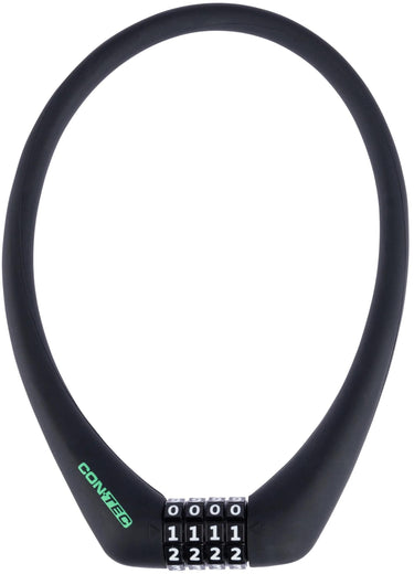 Contec cijfer-kabelslot sloc ct number cable lock sloc 12 mm x 50 cm, black