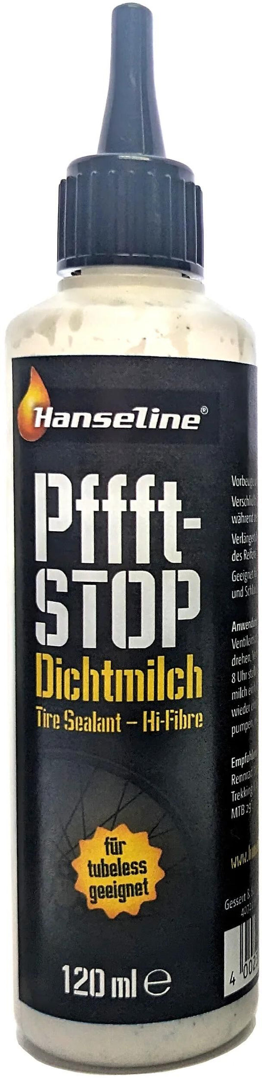 Hanseline reifendichtmittel pffft-stop sealant milk pffft-stop 120ml