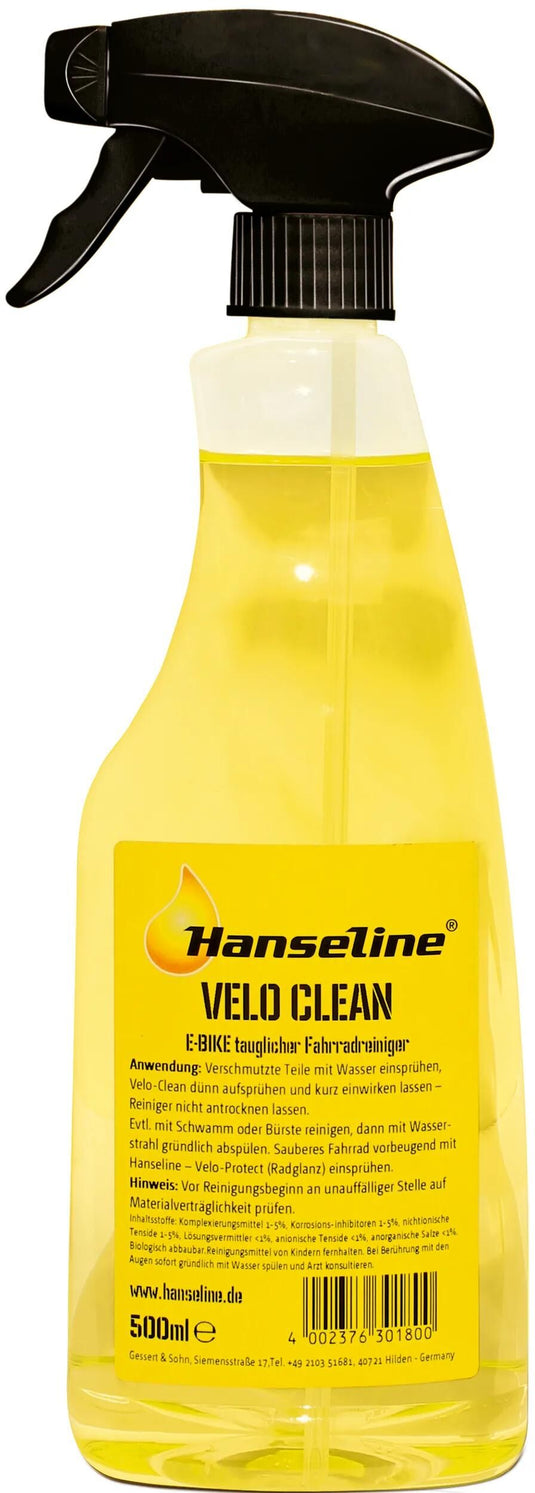 Hanseline fahrradreiniger velo clean bike cleaner velo clean 500ml