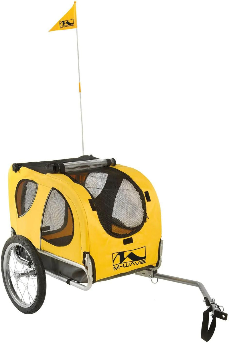 Cargue la imagen en el visor de la galería, M-wave fiets-hondenkar pet ride dog trailer pet ride 16 wheels
